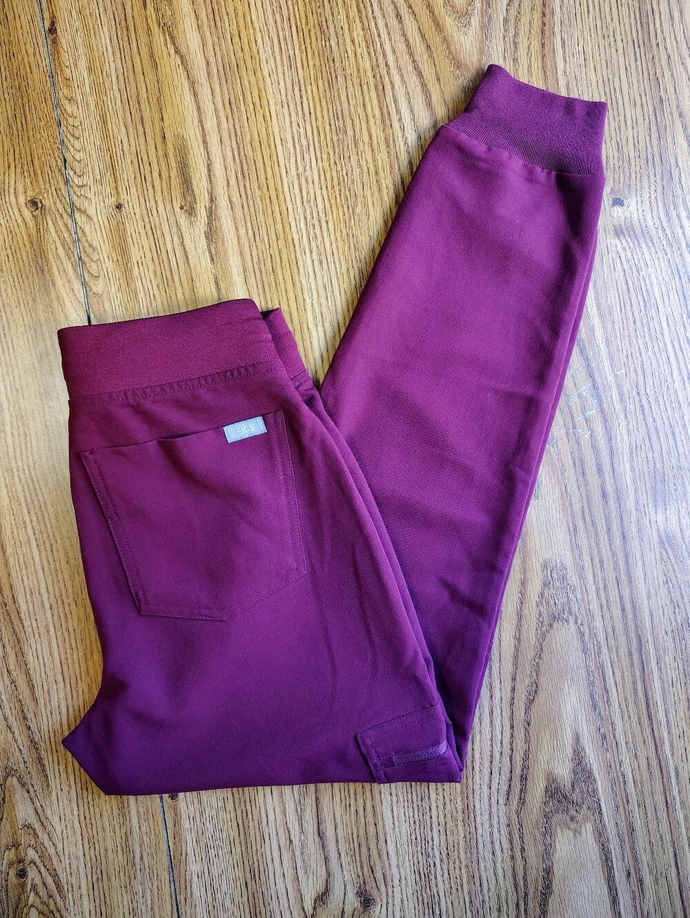 Figs Zamora Scrub Jogger Pants Professional Women's High Waist Burgundy sz XXS. - Picture 14 of 16